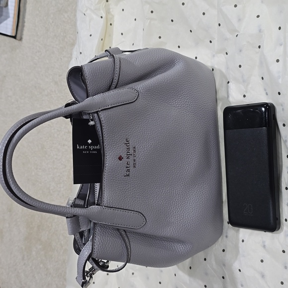 Kate Spade Dumpling Small Satchel, Mountain Grey - Picture 10 of 10